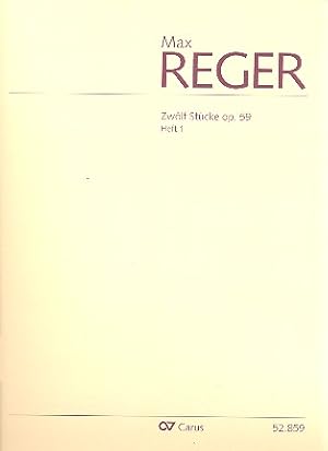 Bild des Verkufers fr 12 Stcke op.59 Band 1 (Nr.1-6) fr Orgel zum Verkauf von moluna