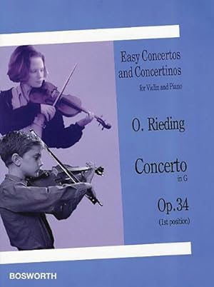 Seller image for Concerto in G, Op. 34: Easy Concertos and Concertinos Series for Violin and Piano (Easy Concertos and Concertinos for Violin and Piano) [Paperback ] for sale by booksXpress