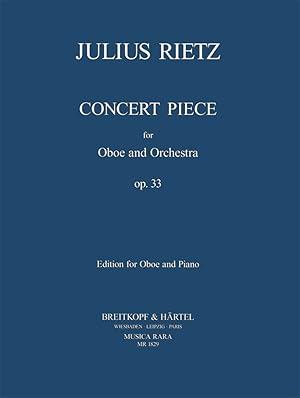 Bild des Verkufers fr Concert Piece op.33 fr Oboe und Orchester fr Oboe und Klavier zum Verkauf von moluna