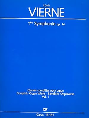 Bild des Verkufers fr Sinfonie Nr.1 op.14 fr Orgel zum Verkauf von moluna