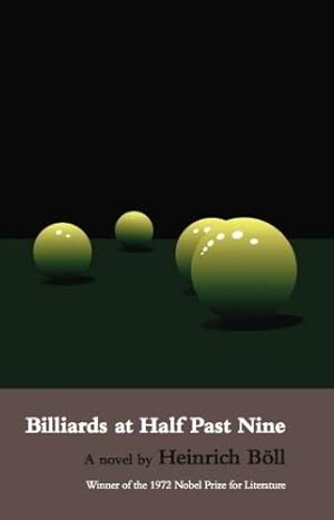 Imagen del vendedor de Billiards at Half Past Nine by Boll, Heinrich [Paperback ] a la venta por booksXpress