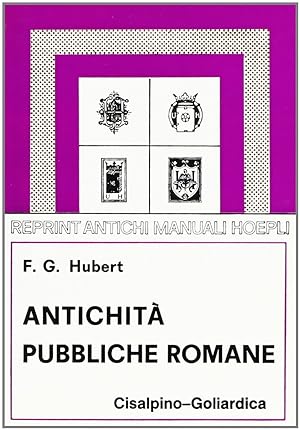 Bild des Verkufers fr Antichit Pubbliche Romane (rist. anast. 1902) zum Verkauf von librisaggi
