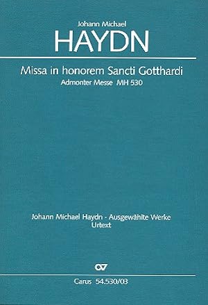 Bild des Verkufers fr Missa in honorem Sancti Gotthardi (Klavierauszug) zum Verkauf von moluna