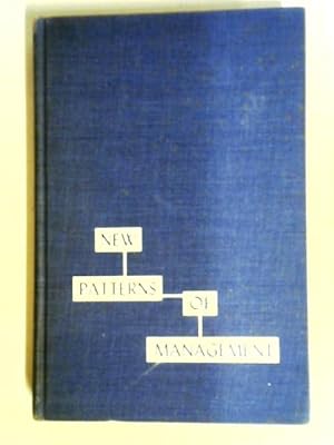 Immagine del venditore per New Patterns of Management venduto da World of Rare Books