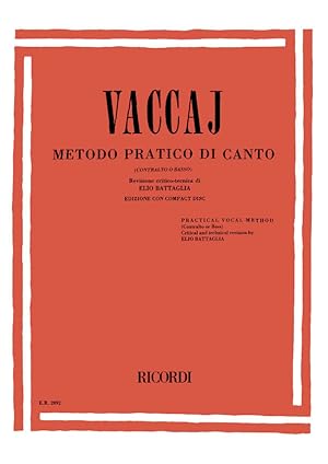 Bild des Verkufers fr Metodo pratico di canto (+CD) per contralto o basso zum Verkauf von moluna