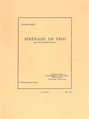 Bild des Verkufers fr Srnade en trio pour flte, clarinette et basson partition et parties zum Verkauf von moluna