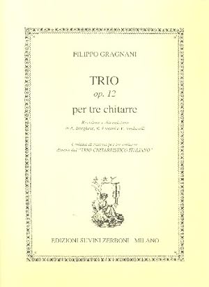 Bild des Verkufers fr Trio op.12 per 3 chitarre zum Verkauf von moluna