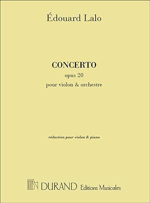 Bild des Verkufers fr Concerto op.20 pour violon et orchestre pour violon et piano zum Verkauf von moluna