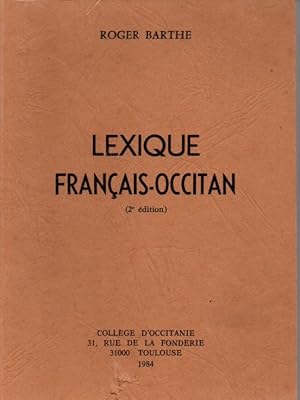 Seller image for Lexique Francais-Occitan for sale by JP Livres