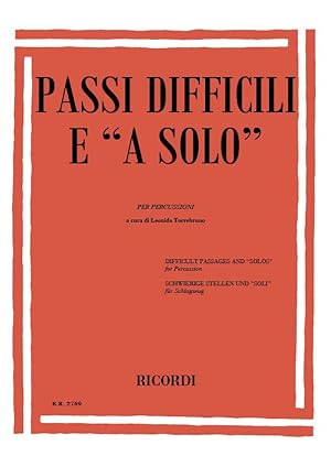 Seller image for AA.VV. Passi Difficili E A Solo Strumenti A Percussione for sale by moluna