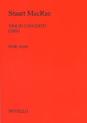 Bild des Verkufers fr Stuart MacRae, Violin Concerto Violin and Orchestra Studienpartitur zum Verkauf von moluna