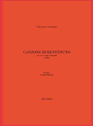 Bild des Verkufers fr S. Sciarrino Canzone Di Benvenuto 2 or more Violoncelli zum Verkauf von moluna