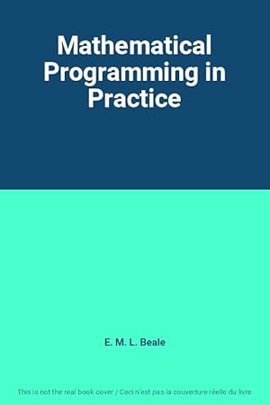 Seller image for Mathematical Programming in Practice for sale by Ammareal