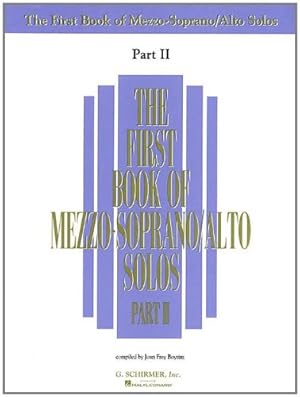 Bild des Verkufers fr The First Book of Mezzo-Soprano/Alto Solos - Part II [Paperback ] zum Verkauf von booksXpress