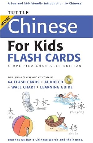Immagine del venditore per Tuttle More Chinese for Kids Flash Cards Simplified Edition: [Includes 64 Flash Cards, Audio CD, Wall Chart & Learning Guide] (Tuttle Flash Cards) [Cards ] venduto da booksXpress