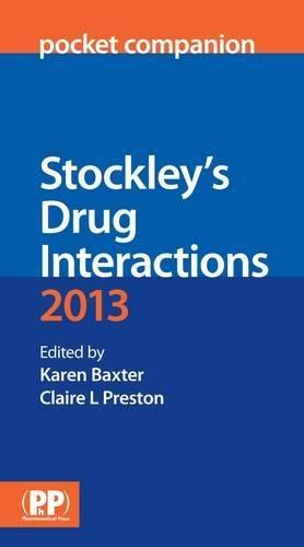 Seller image for Stockley's Drug Interactions Pocket Companion 2013 for sale by WeBuyBooks