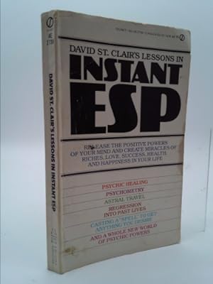 Bild des Verkufers fr David St. Clair's Lessons in Instant ESP zum Verkauf von ThriftBooksVintage
