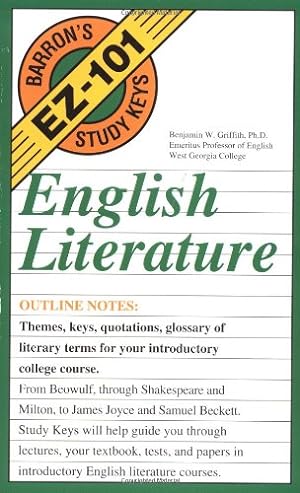 Seller image for English Literature (EZ-101 Study Keys) by Griffith, Benjamin W. [Paperback ] for sale by booksXpress