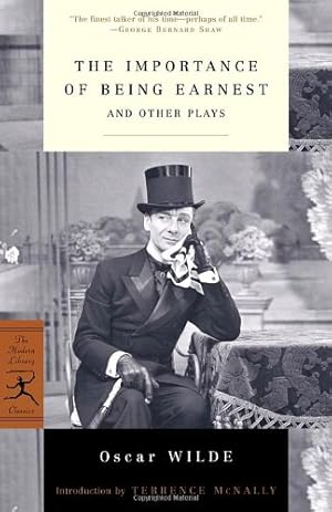 Image du vendeur pour The Importance of Being Earnest: And Other Plays (Modern Library Classics) by Wilde, Oscar [Paperback ] mis en vente par booksXpress