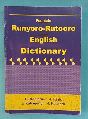 Seller image for RUNYORO-RUTOORO - ENGLISH DICTIONARY. for sale by Librera DANTE