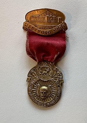 Rare 1921 Hatford, Conn.Masonic Medallion of the 3rd Annual Outting of Syria Grotto