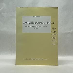 Immagine del venditore per EMPATHY, FORM, AND SPACE: PROBLEMS IN GERMAN AESTHETICS 1873 - 1893 venduto da Atlanta Vintage Books