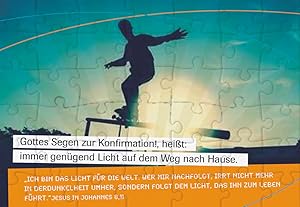 Bild des Verkufers fr Puzzlekarte \ Gottes Segen zur Konfirmation heisst: immer gengend Licht auf dem Weg nach Hause\ zum Verkauf von moluna