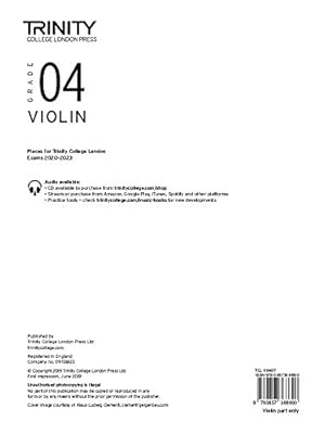 Seller image for Trinity College London Violin Exam Pieces 2020-2023: Grade 4 (Part Only) by Trinity College London [Sheet music ] for sale by booksXpress