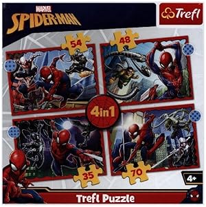 4 in 1 Puzzle - Spiderman (Kinderpuzzle)