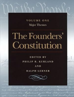 Seller image for The Founders' Constitution : Major Themes, Volume 1 by Kurland, Philip, Lerner, Ralph, Inc., Liberty Fund [Paperback ] for sale by booksXpress