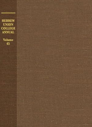 Seller image for Hebrew Union College Annual Volume 65 by HUC Press [Hardcover ] for sale by booksXpress