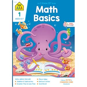 Image du vendeur pour School Zone - Math Basics 1 Deluxe Edition Workbook, Ages 6 to 7, Numbers 1-100, Identifying Numbers, Skip Counting, and More by Barbara Bando Irvin&#44 Ph.D., School Zone Staff [Paperback ] mis en vente par booksXpress