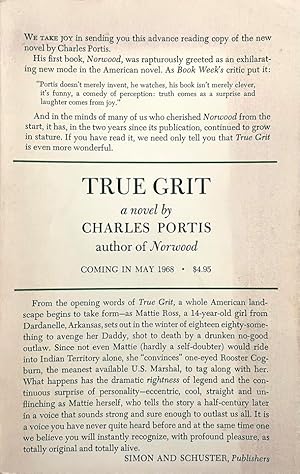 Seller image for True Grit for sale by Randall's Books