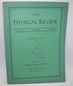 The Physical Review: A Journal of Experimental and Theoretical Physics Volume 51, Number 5, Secon...