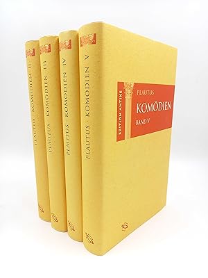 Bild des Verkufers fr Komdien. Band II-V (4 Bnde) Band 2: Bacchides, Captivi, Casina, Cistellaria / Band 3: Curculio, Epidicus, Menaechmi, Mercator / Band 4: Miles gloriosus, Mostellaria, Persa / Band 5: Poenulus, Pseudolus, Rudens // Lateinisch und deutsch (Herausgegeben, bersetzt und kommentiert von Peter Rau) zum Verkauf von Antiquariat Smock