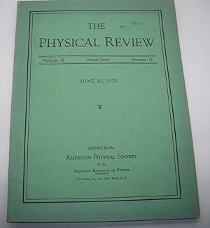 The Physical Review: A Journal of Experimental and Theoretical Physics Volume 47, Number 12, Seco...