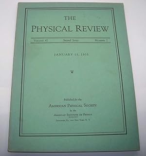 The Physical Review: A Journal of Experimental and Theoretical Physics Volume 47, Number 2, Secon...