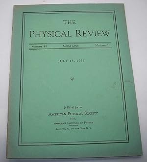 The Physical Review: A Journal of Experimental and Theoretical Physics Volume 48, Number 2, Secon...