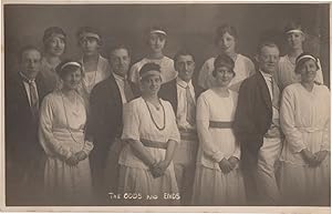 The Odds & Ends Fashion Theatre Group Antique 1918 Postcard