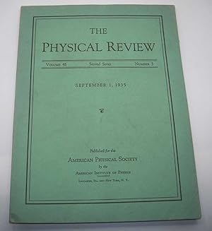 The Physical Review: A Journal of Experimental and Theoretical Physics Volume 48, Number 5, Secon...