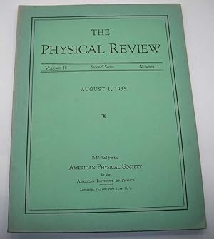 The Physical Review: A Journal of Experimental and Theoretical Physics Volume 48, Number 3, Secon...