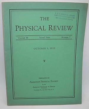 The Physical Review: A Journal of Experimental and Theoretical Physics Volume 48, Number 7, Secon...