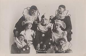 Fred Walmsley's Tonics Blackpool Pierrots Circus Clowns Antique Postcard