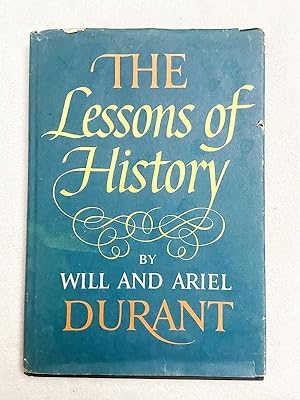 Seller image for Rare - Will & Ariel Durant THE LESSONS OF HISTORY 1968 for sale by Miki Store