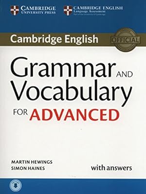 Bild des Verkufers fr Grammar and Vocabulary for Advanced Book with Answers and Audio: Self-Study Grammar Reference and Practice by Hewings, Martin, Haines, Simon [Paperback ] zum Verkauf von booksXpress
