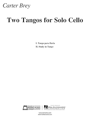 Bild des Verkufers fr Two Tangos for Solo Cello zum Verkauf von moluna