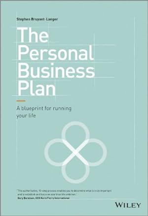 Seller image for The Personal Business Plan: A Blueprint for Running Your Life by Bruyant-Langer, Stephen [Hardcover ] for sale by booksXpress