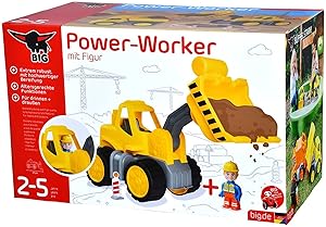 BIG 800054837 - BIG-Power-Worker Radlader + Figur, Sandspielzeug