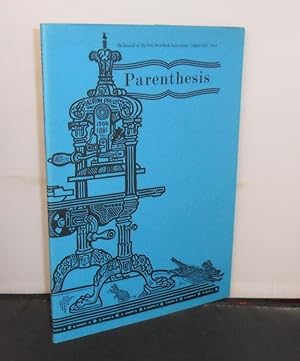 Parenthesis No 6 August 2001 : the Journal of the Fine Press Book Association