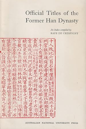 Bild des Verkufers fr Official Titles of the Former Han Dynasty. zum Verkauf von Asia Bookroom ANZAAB/ILAB